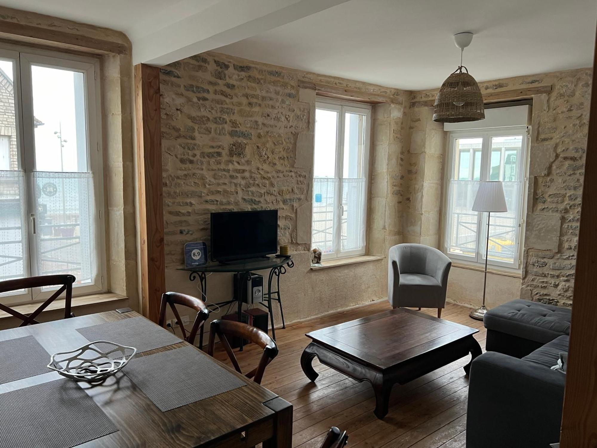 Appartement 3 Pieces Bord De Mer Place Du 6 Juin Arromanches-les-Bains Bagian luar foto